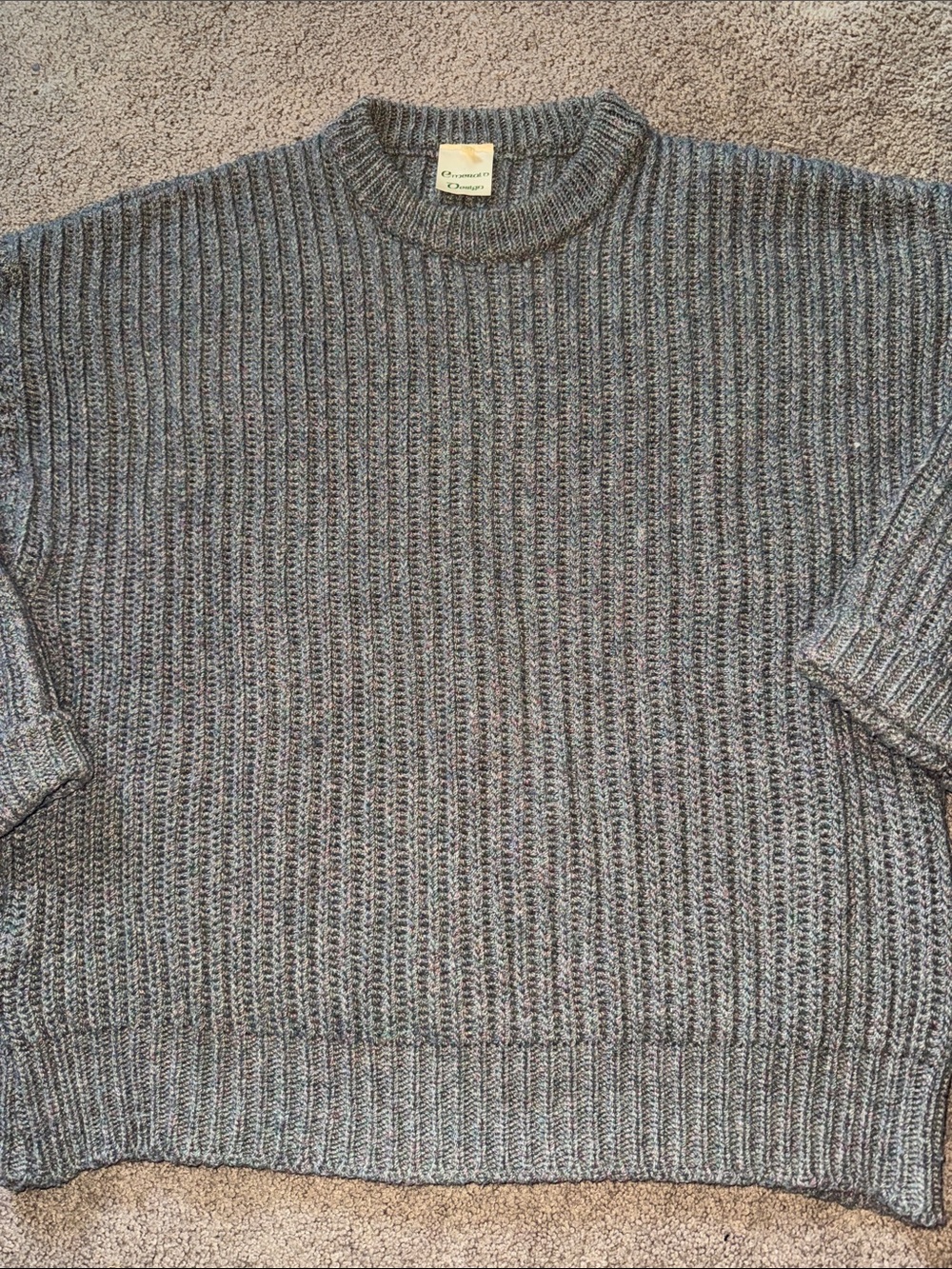 Irish emerald design Crewneck Sweater in Heather Gray